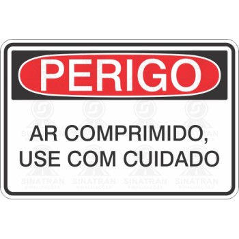 Ar comprimido, use com cuidado